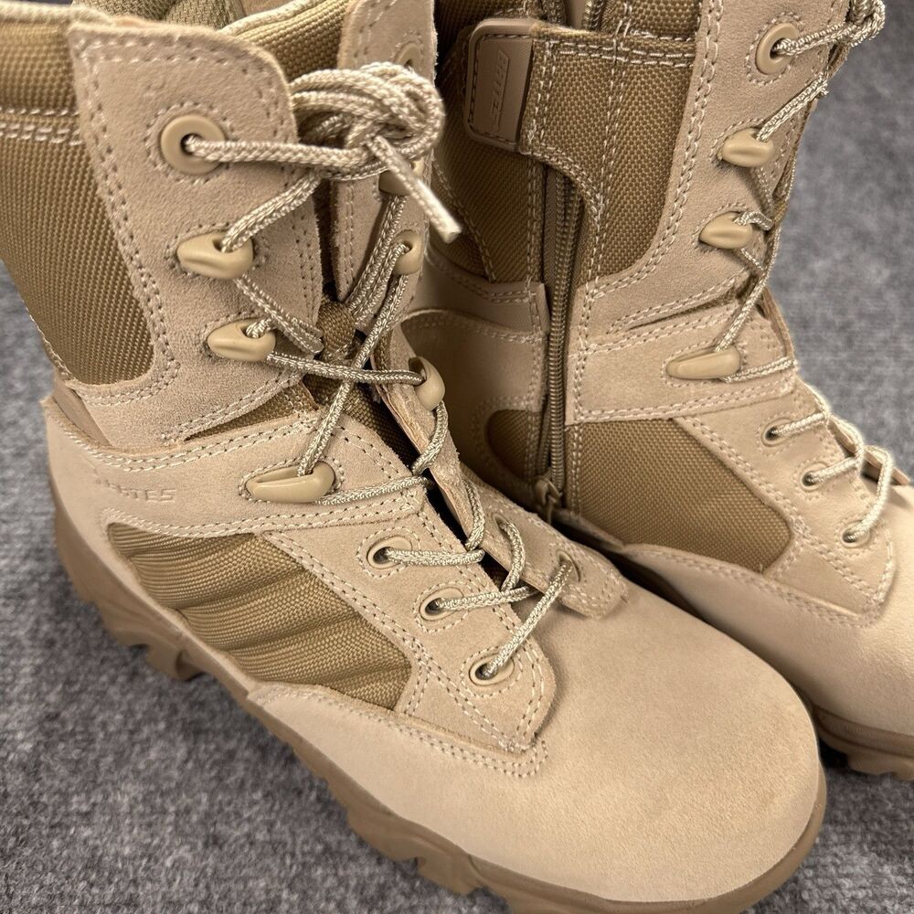 New Bates Mens GX-8 Composite Toe Side-Zip Work Boot Desert Tan E02276 Sz. 6.5M